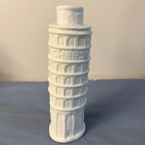 Vintage Ceramic Replica of Leaning Tower of Pisa Grated Cheese Shaker